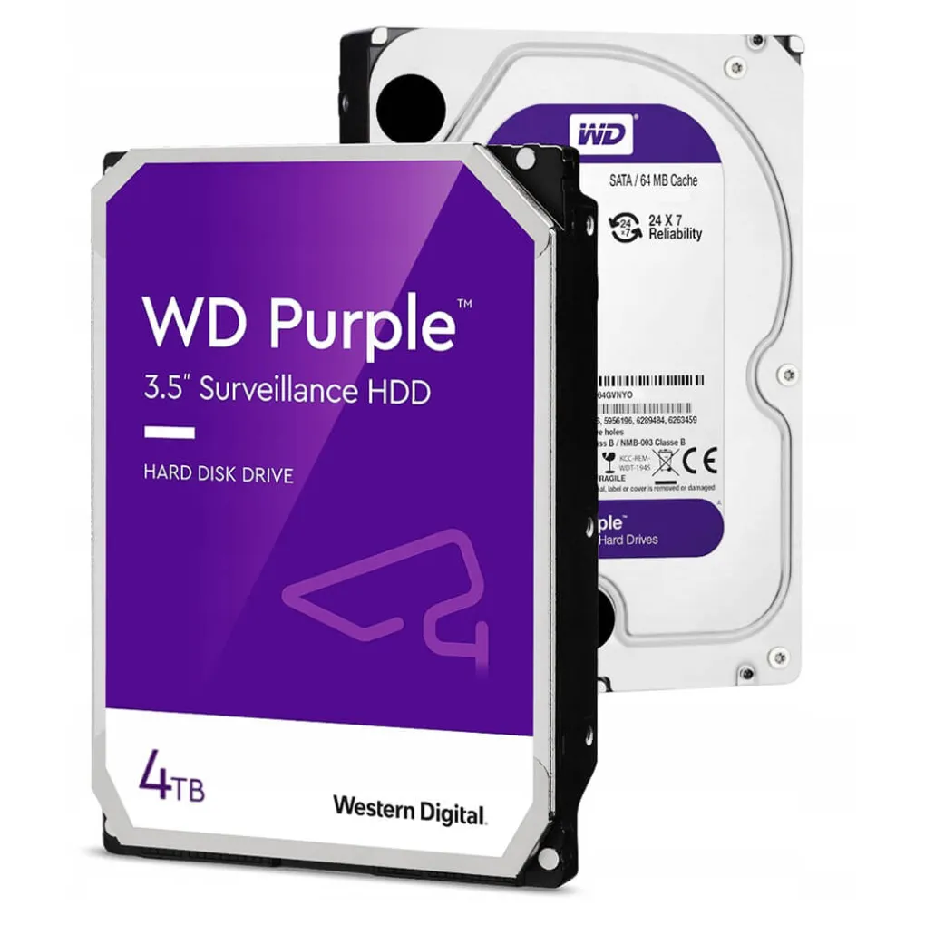 Жорсткий диск 3.5" 4TB 256MB Western Digital Purple (WD43PURZ)- Фото 4